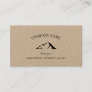 Search for mountain range business cards Rustic