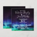 Search for northern lights invitations Purple