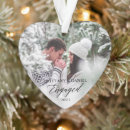 Search for engaged photo christmas tree decorations Engagement