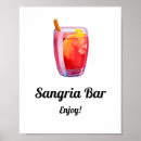 Search for sangria bar sign posters Watercolor