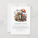 Search for mushrooms thank you cards Rustic