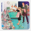 Search for retro lady stickers Vintage
