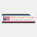Search for trouble bumper stickers America