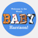 Search for coed baby shower stickers Blue
