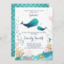 Search for ocean baby boy shower invitations Whale