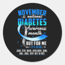 Search for diabetes awareness month stickers Blue