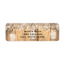 Search for wood and lace return address labels Wooden