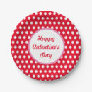 Search for valentines day paper plates Red