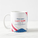 Search for political campaign mugs Red white blue
