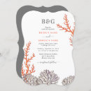 Search for coral beach wedding invitations Summer