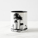 Search for palm tree mugs Silhouette