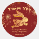 Search for year of the rabbit stickers Gold