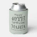 Search for funny birthday can coolers Typography