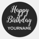 Search for birthday 40th stickers Black and white