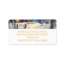Search for winter scene return address labels Classic