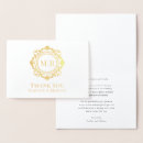 Search for real foil wedding thank you cards Minimalist