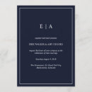 Search for monograms wedding invitations Navy