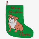 Search for english bulldog christmas stockings For pets