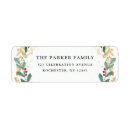 Search for gilded return address labels Modern