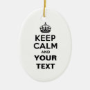 Search for keep calm christmas tree decorations White