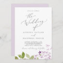 Search for lavender and green wedding invitations For her