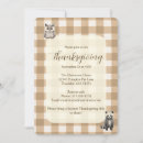 Search for brown thanksgiving invitations Gingham