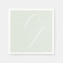 Search for embossed napkins Initials