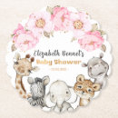 Search for gold elephant coasters Girl baby shower