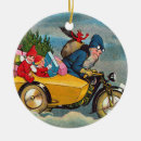 Search for santa on motorcycle christmas tree decorations Vintage