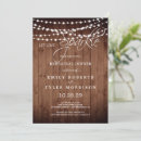 Search for barn rehearsal dinner invitations String lights