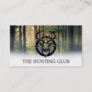 Search for deer business cards Hunting season