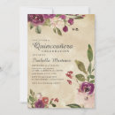 Search for plum purple quinceanera invitations Elegant