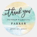 Search for gold thank you wedding stickers Watercolor