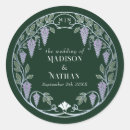 Search for purple and silver wedding stickers Elegant