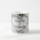 Search for rustic heart coffee mugs Anniversary