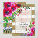 Search for gold foil bridal shower invitations Flowers