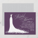 Search for plum bridal shower invitations Bride