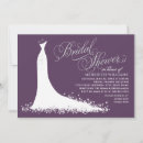 Search for purple and silver bridal shower invitations Elegant