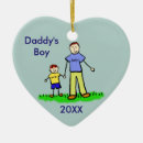 Search for father son christmas tree decorations Dad