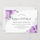 Search for purple flowers engagement party invitations Lavender