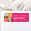 Search for girl birthday return address labels Simple