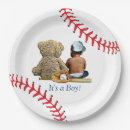 Search for baseball baby shower plates Teddy bear