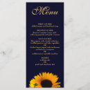 Search for sunflower menus Bridal