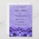 Search for purple hydrangea save the dates Lavender