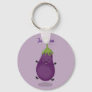 Search for eggplant key rings Cartoon