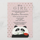 Search for panda baby girl shower invitations Pink
