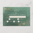 Search for green and gold wedding enclosure cards Trendy