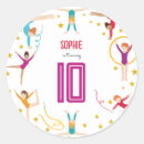 Search for gymnastics round stickers Birthday