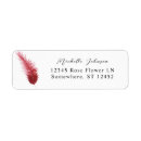 Search for feather return address labels Modern