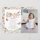 Search for elegant 1st birthday invitations Little wildflower